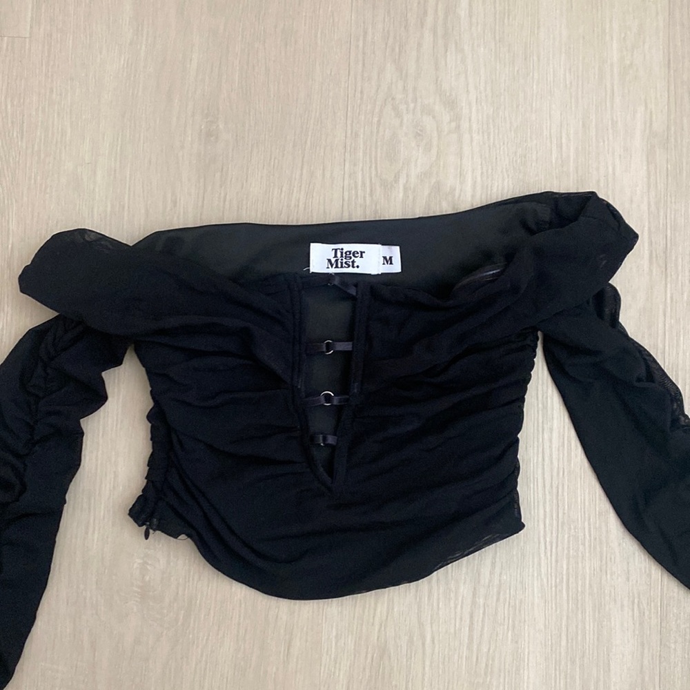 Tiger Mist Mesh Crop Top